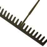 Asphalt Rake 16 Flat Teeth - Tubular Steel Shaft Handled